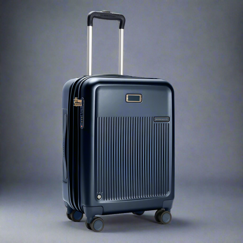 Briggs & Riley Sympatico 3.0 Global 21" Hardside Expandable Carry On Spinner (Free Monogram)- SU321CXSPW Navy