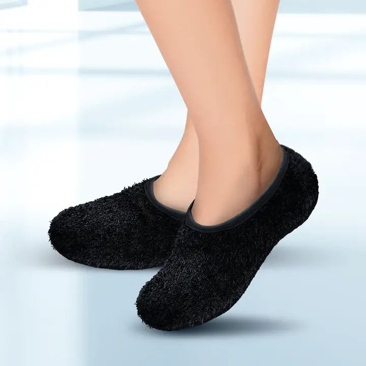 Cloudz Cozy Travel Slippers Black