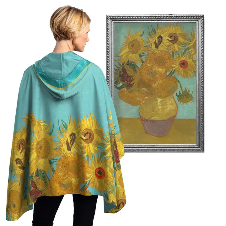 RainCaper Rain & Travel Cape Van Gogh "Sunflowers"