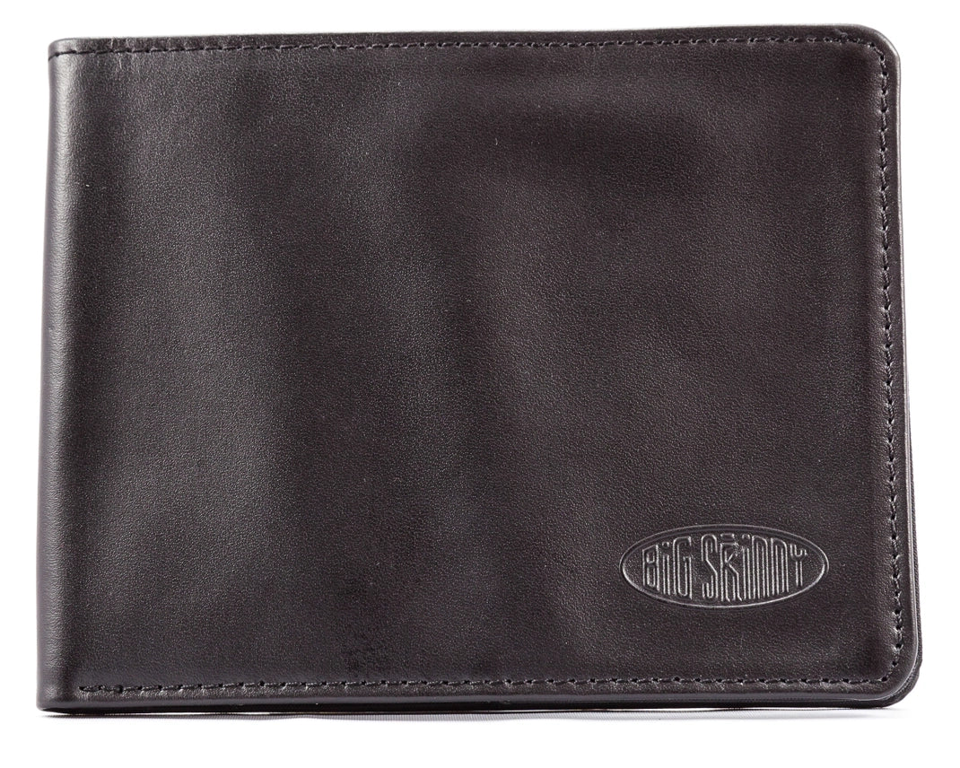 Big Skinny RFID Blocking Leather Super Skinny Bifold Wallet