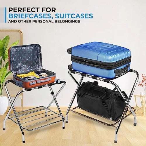 Ustech 2-Tier X-Shaped Luggage Rack - In-Store Pickup Only