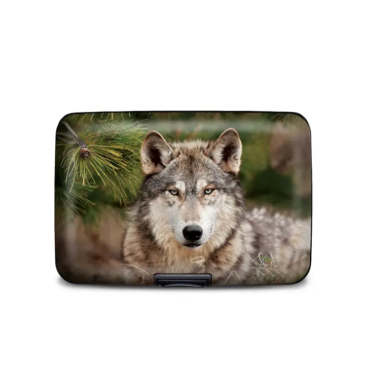 Monarque RFID Armored Wallet North American Wolf
