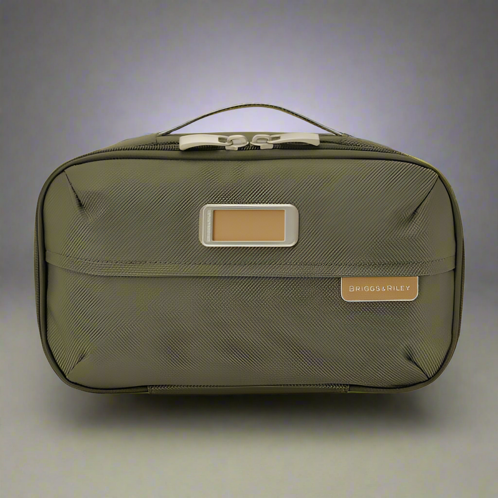 Briggs & Riley Baseline Expandable Essentials Toiletry Kit (Free Monogram)- BL115X Olive