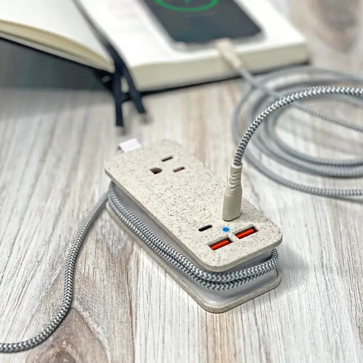 Tech Candy Power Trip Eco Outlet/Usb/Usb-C Charger