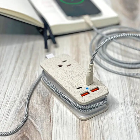Tech Candy Power Trip Eco Outlet/Usb/Usb-C Charger