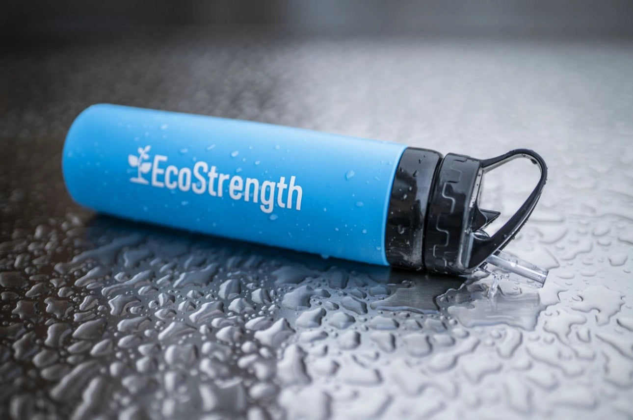 Ecostrength Foldable Water Bottle Blue