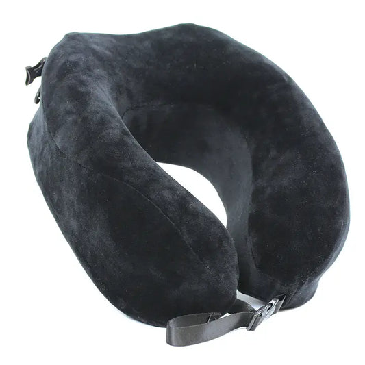 Cloudz Escape Premium Memory Foam Travel Neck Pillow Black