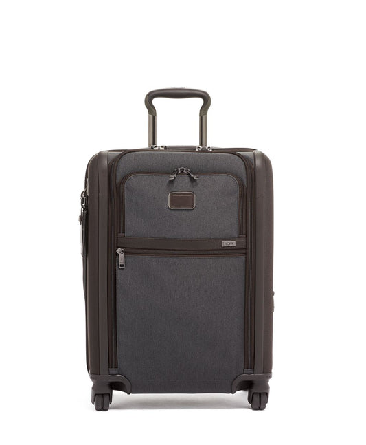 TUMI Alpha 3 Continental Dual Access Expandable Softsided Carry-On Spinner with garment sleeve Anthracite