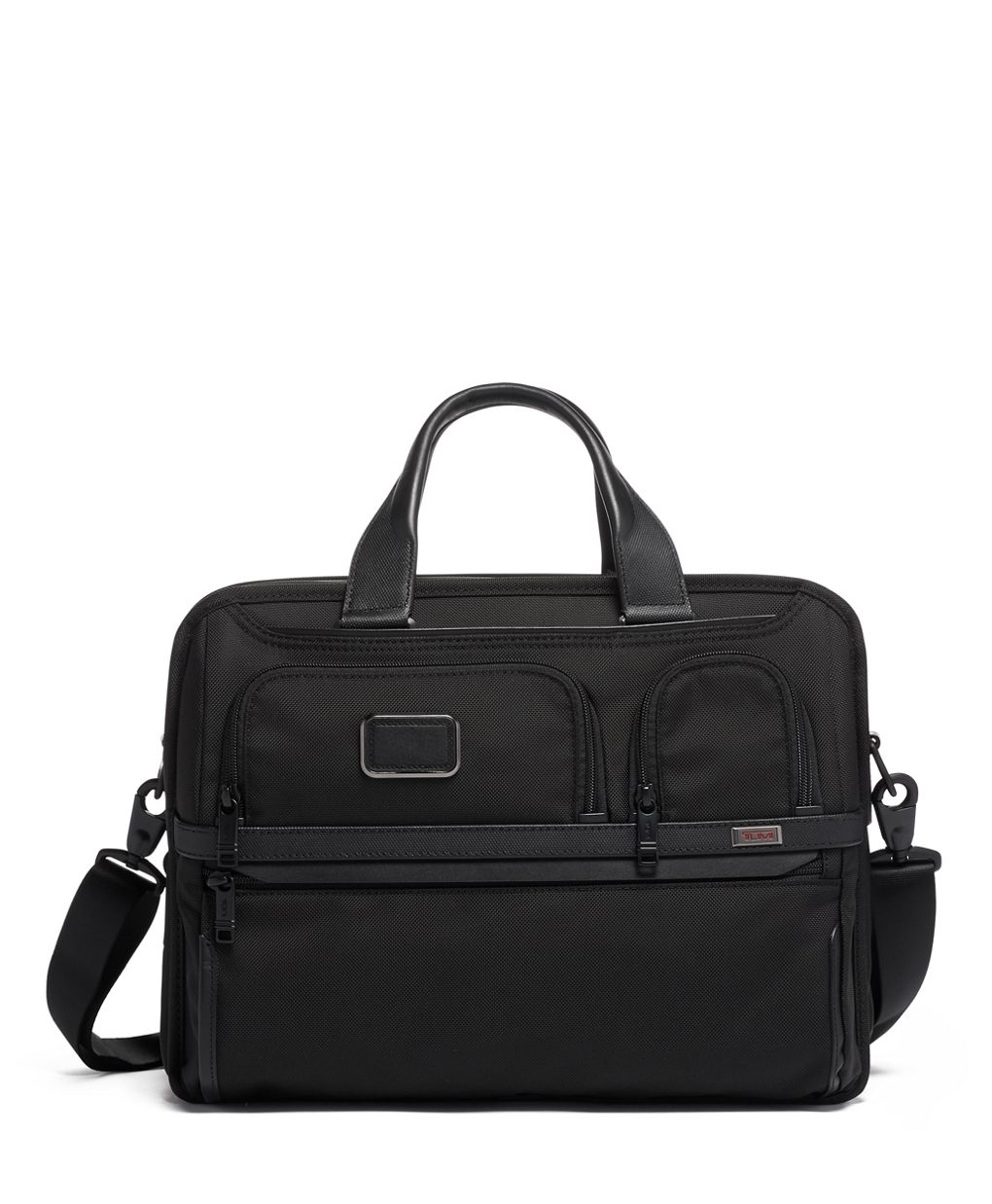 On Sale- TUMI ALPHA Expandable Organizer Laptop Zippered Brief Black