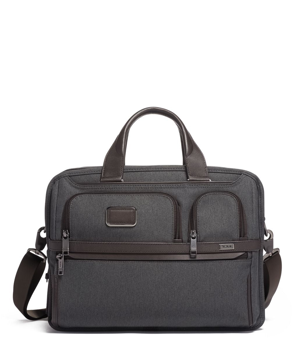 On Sale- TUMI ALPHA Expandable Organizer Laptop Zippered Brief Anthracite