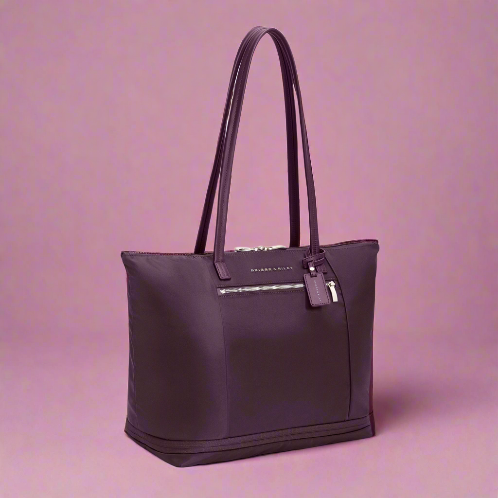 Briggs & Riley Rhapsody RFID Expandable Laptop Tote (Free Monogram)- PT225 Plum