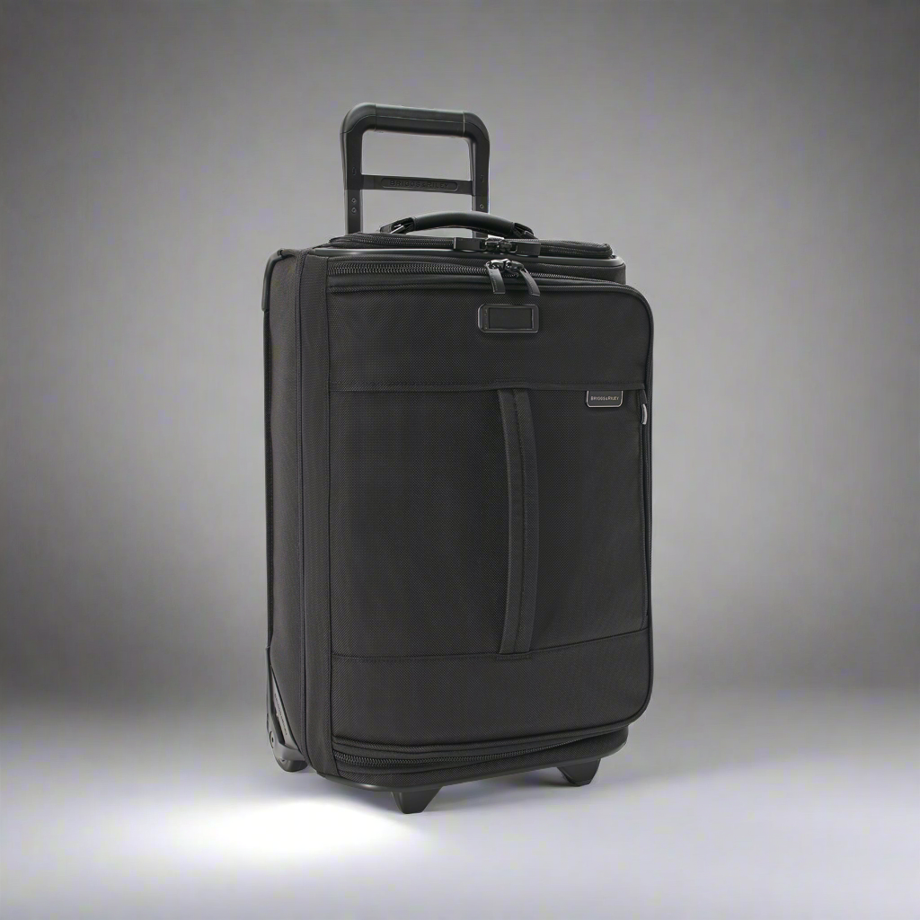 Briggs & Riley Baseline 21” Global 2-Wheel Carry-On Duffle (Free Monogram)- BLUWD121 Black