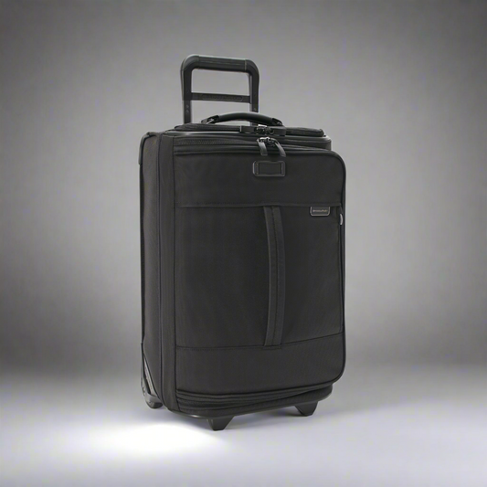 Briggs & Riley Baseline 21” Global 2-Wheel Carry-On Duffle (Free Monogram)- BLUWD121 Black