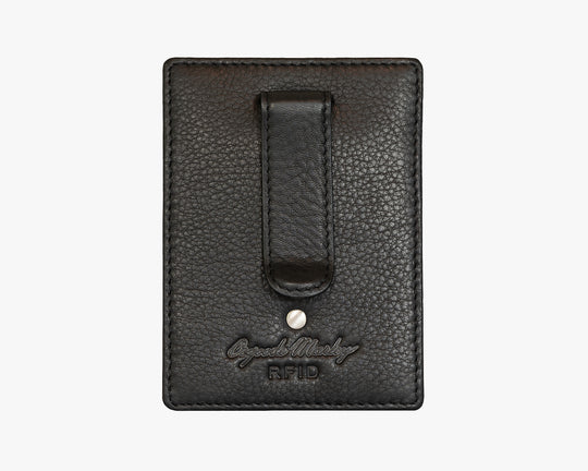 Osgoode Marley RFID Money Clip Leather Wallet- 1209 Black