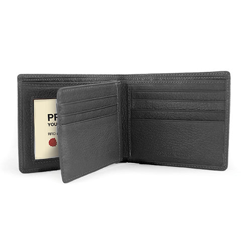 Osgoode Marley RFID Extra Page Bifold Leather Wallet- 1226 Black