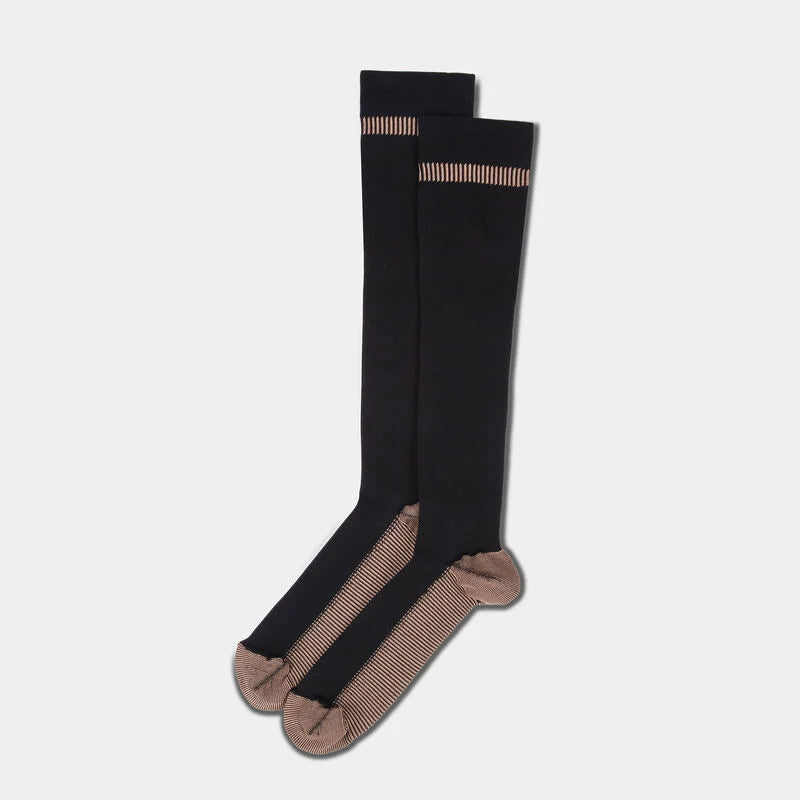 Travelon Copper Infused Compression Socks Black