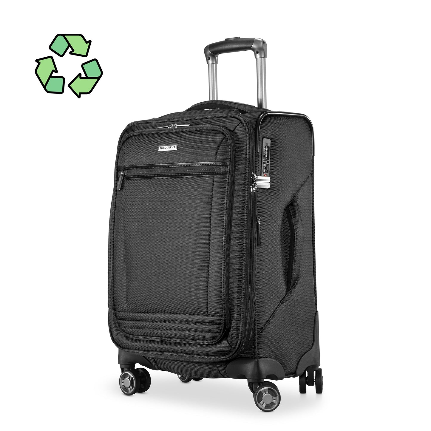 RBH Avalon Softside Carry-On Expandable Spinner Black