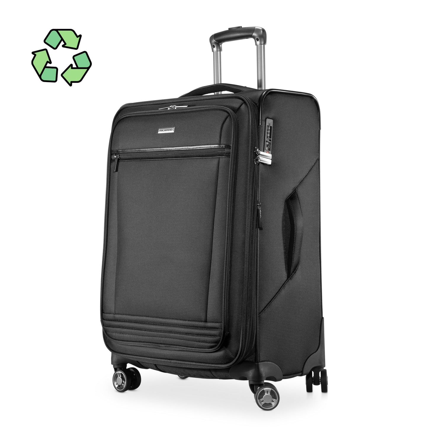 RBH Avalon Softside Medium Check-In Expandable Spinner Black