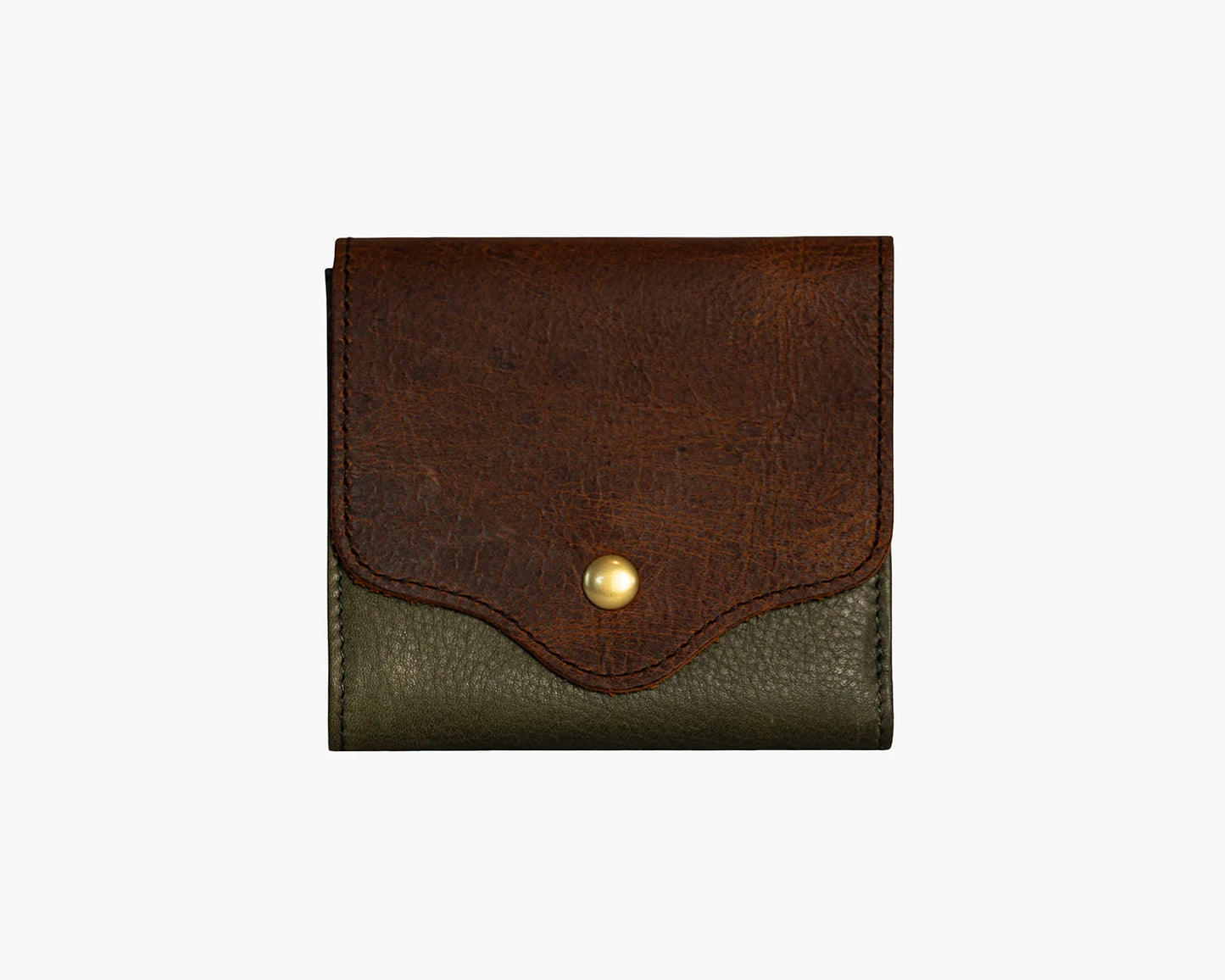 Osgoode Marley Mini Compact RFID Leather Wallet Olive