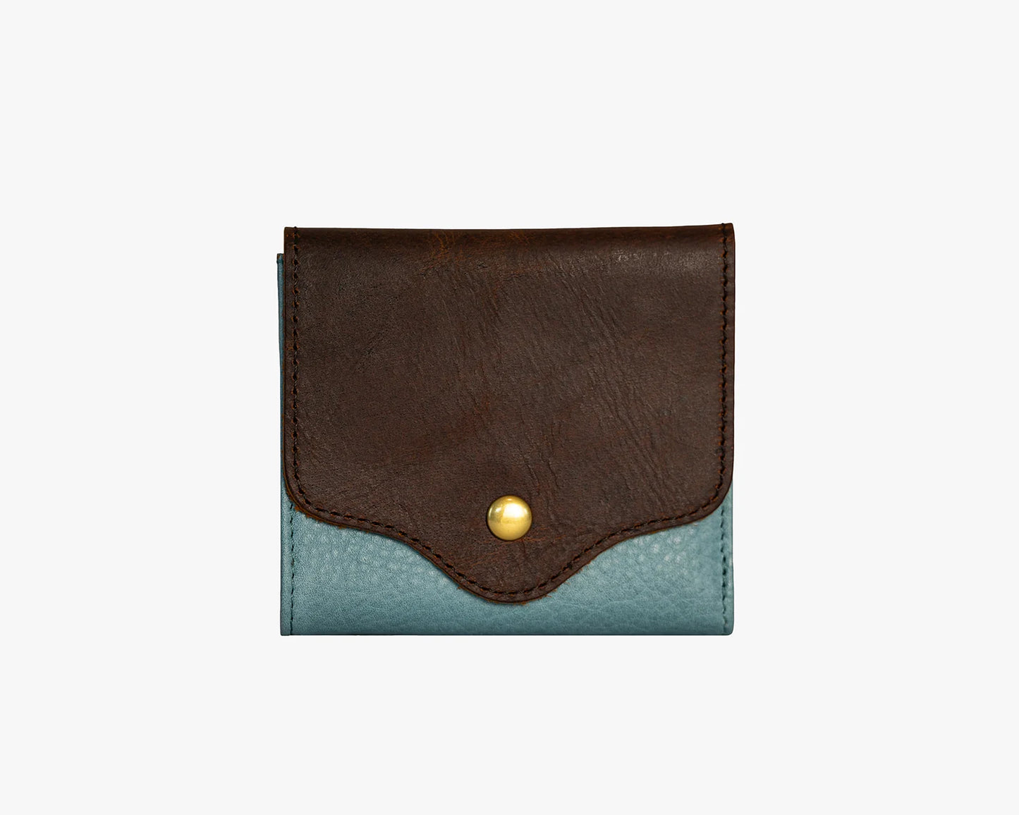 Osgoode Marley Mini Compact RFID Leather Wallet Teal