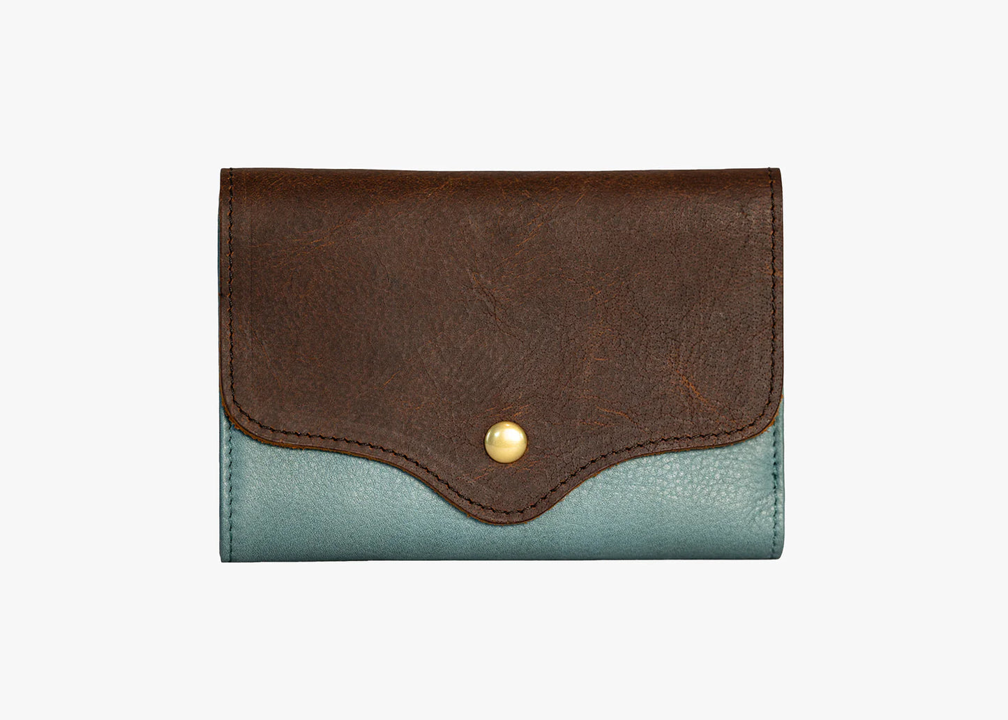 Osgoode Marley Leather RFID Snap Wallet Teal