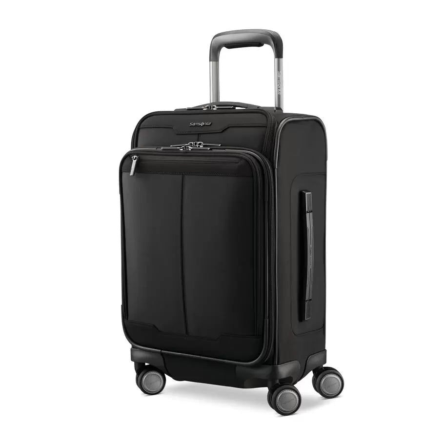 Final Sale - Samsonite SILHOUETTE 17 CARRY-ON Softsided SPINNER with FlexPack Packing System- $205.00 Black