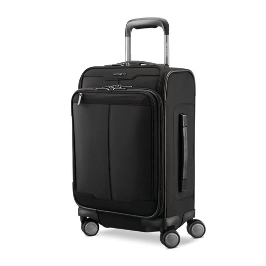 Final Sale - Samsonite SILHOUETTE 17 CARRY-ON Softsided SPINNER with FlexPack Packing System- $205.00 Black