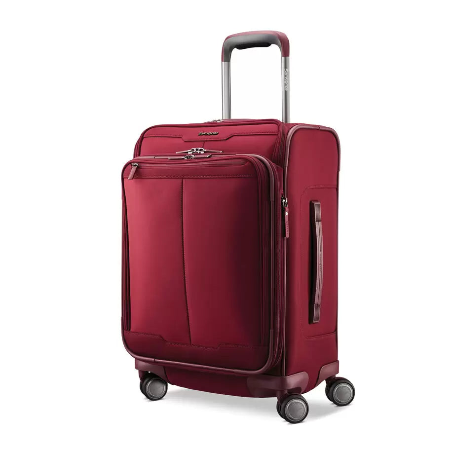 Final Sale - Samsonite SILHOUETTE 17 CARRY-ON Softsided SPINNER with FlexPack Packing System- $205.00 Merlot