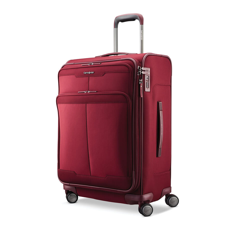 Final Sale - Samsonite SILHOUETTE 17 Medium 27” Softsided SPINNER with FlexPack Packing System Merlot