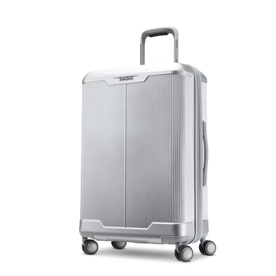Samsonite SILHOUETTE 17 MEDIUM 28” HARDSIDED SPINNER with FlexPack™ + Suiter/Packing System- FLOOR MODEL Aluminum Silver