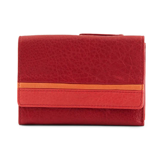 Osgoode Marley RFID Leather Ultra Mini Wallet with zipper- 1402 Garnet