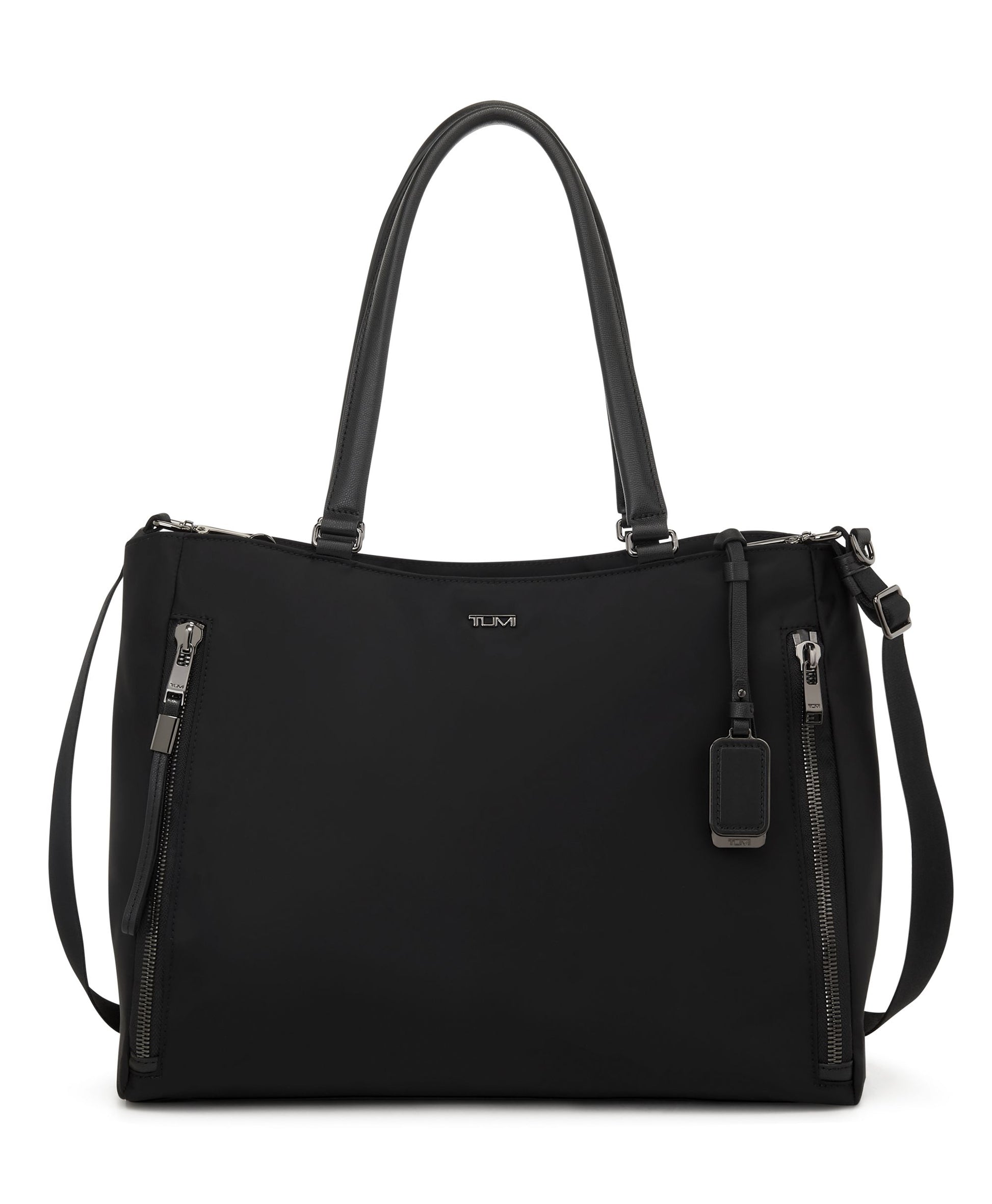 Tumi VOYAGEUR Valetta Large Tote Black Gunmetal