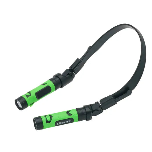 LitezAll Rechargeable Hands Free Neck Light- $34.99 Green & Black