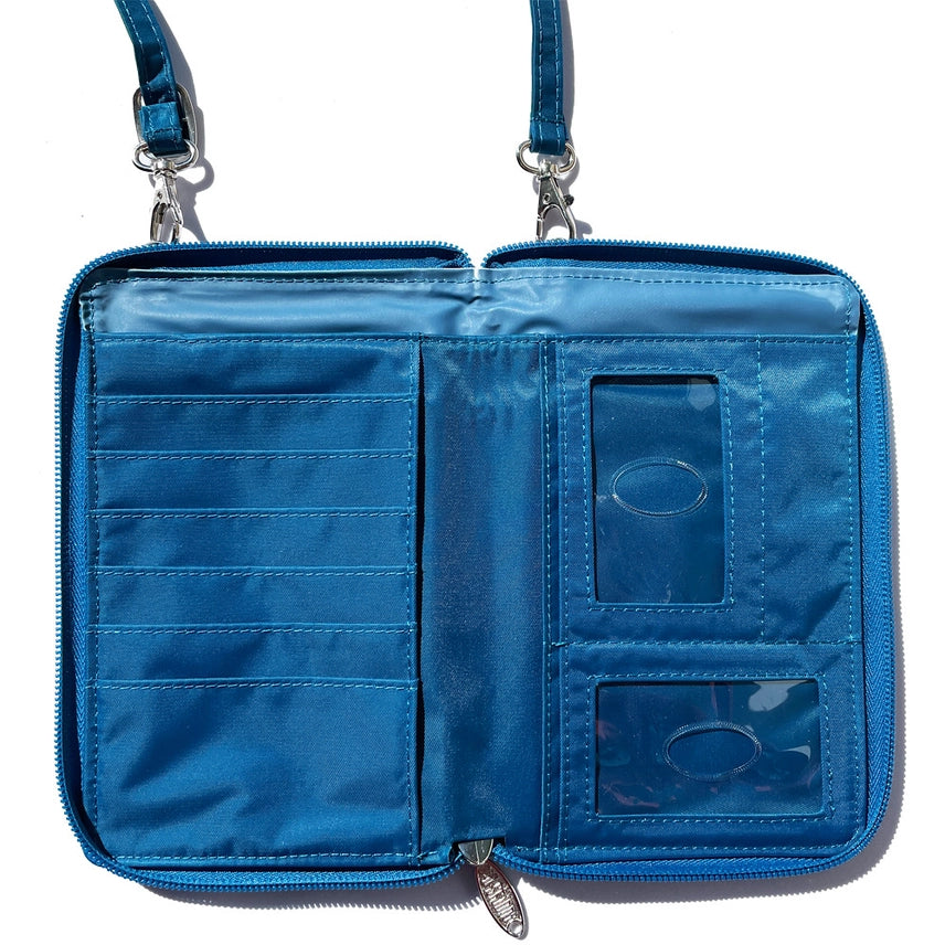 *NEW* Big Skinny RFID Blocking Cambridge Crossbody Phone Wallet Hands-Free