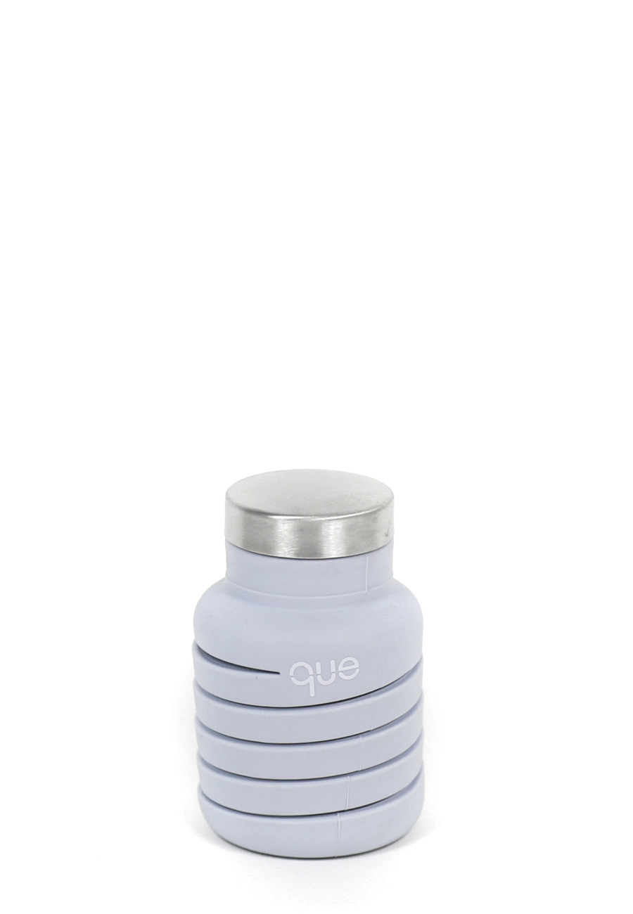 Que Bottle- 12oz Collapsible Water Bottle Cloudy Gray