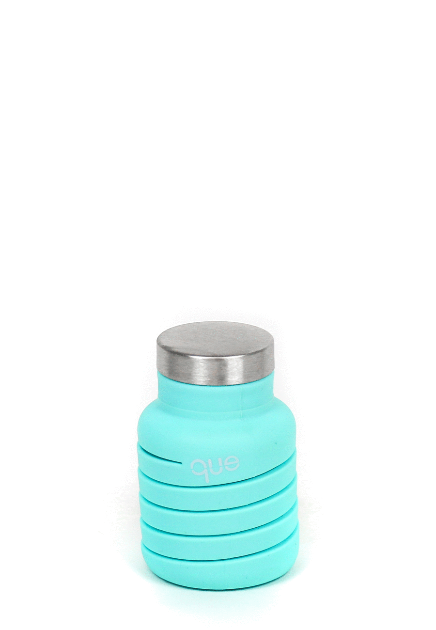 Que Bottle- 12oz Collapsible Water Bottle Misty Mint