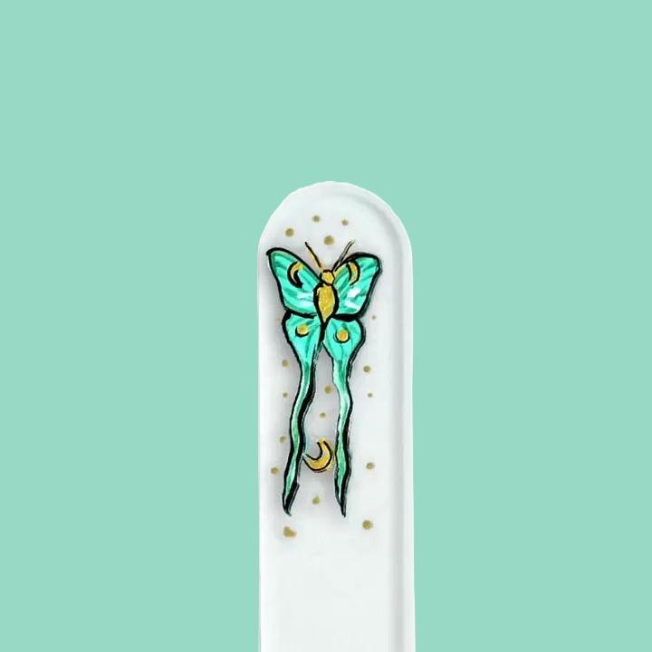 Czech Crystal Nail File - Size Small- Hand Painted Collection