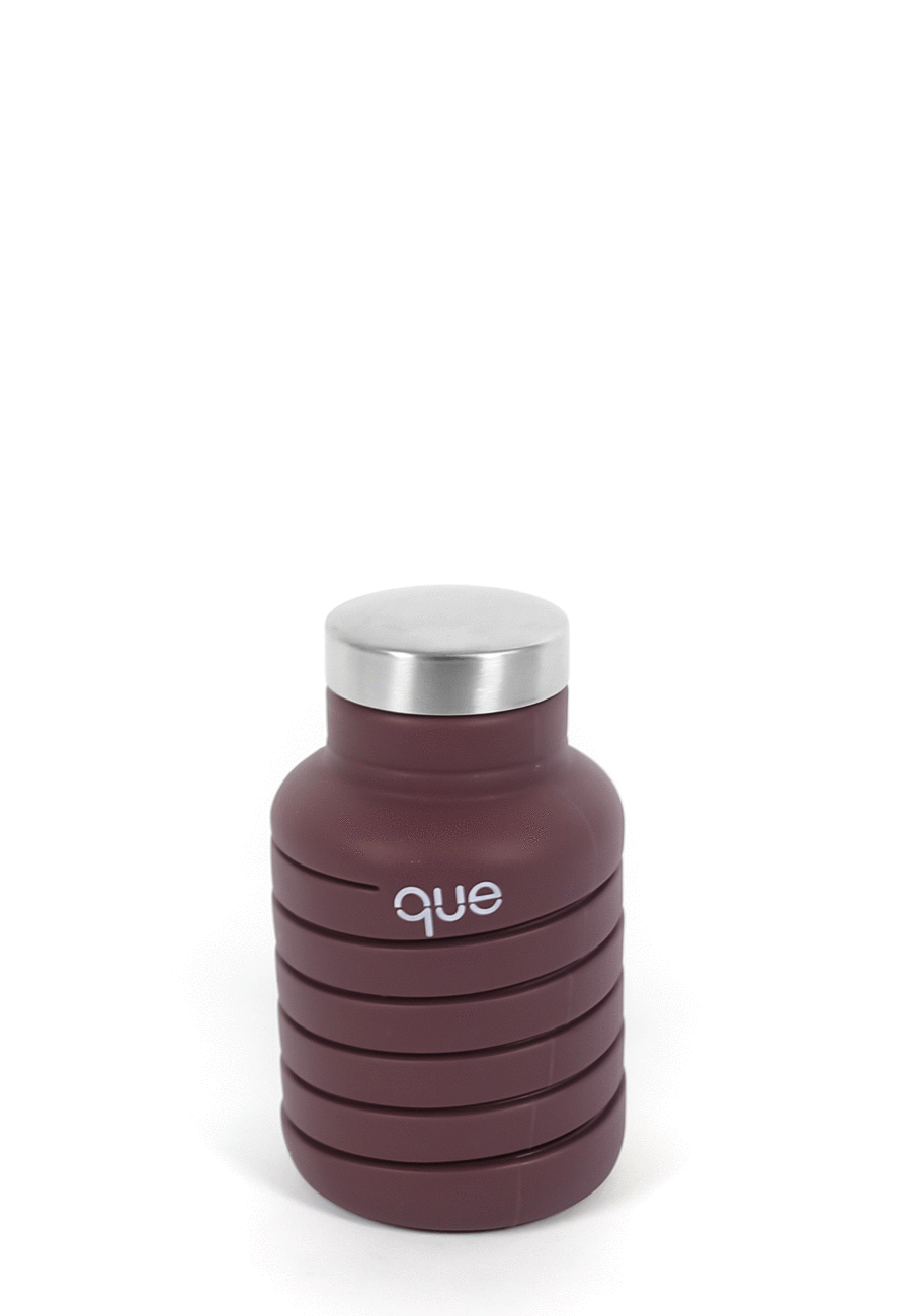 Que Bottle- 20 oz Collapsible Water Bottle Frozen Plum