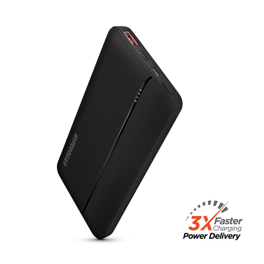 HyperGear 10000mAH 20W PD + USB Power Bank Black