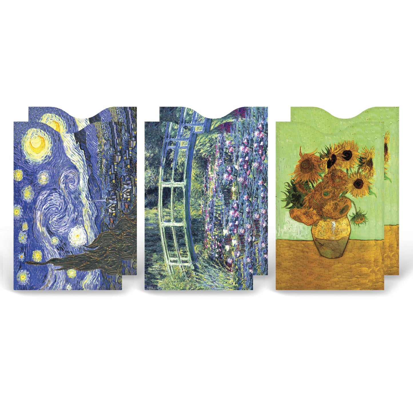 Monarque RFID Protection Card Sleeves - 6 Pack Fine Art 1