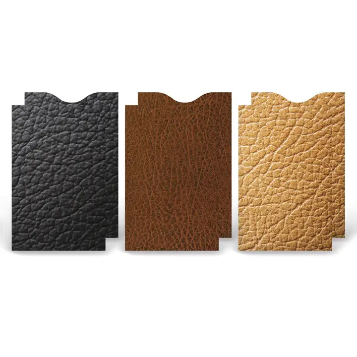 Monarque RFID Protection Card Sleeves - 6 Pack Leather