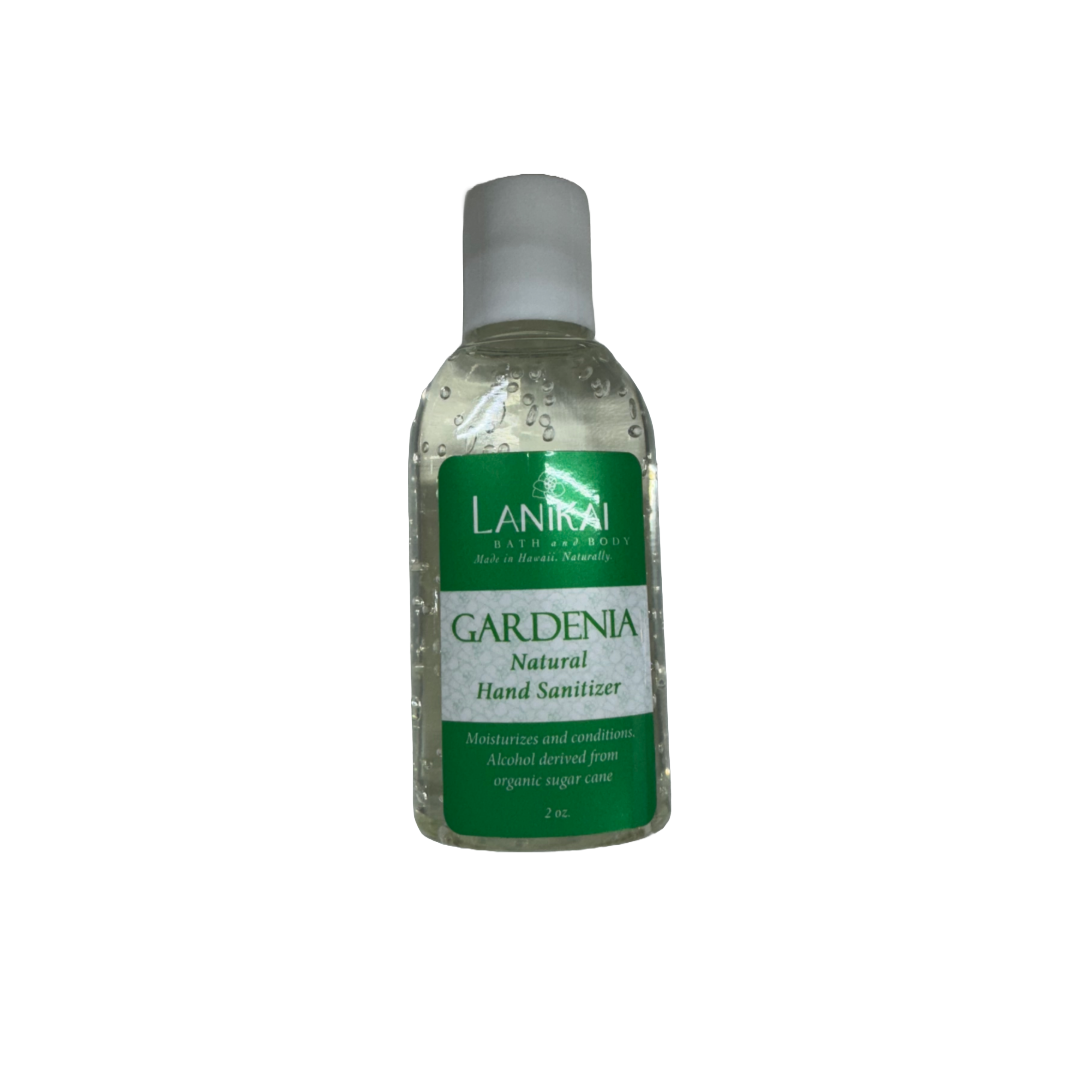 Lanikai Natural Hand Sanitizer Gel- 2 oz Travel Size Gardenia