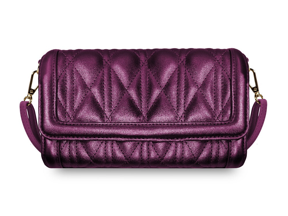 Save The Girls Vegan Cleo RFID Touchscreen Phone Crossbody Purple
