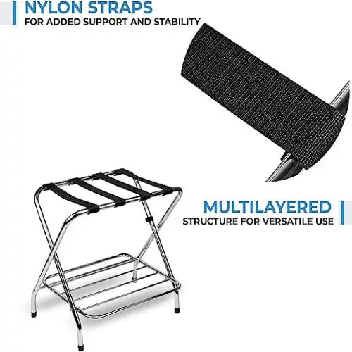 Ustech 2-Tier X-Shaped Luggage Rack - In-Store Pickup Only