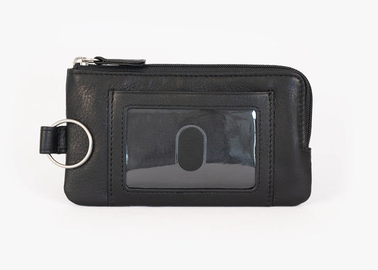 Osgoode Marley Leather RFID Card Holder w/ Zip Pocket