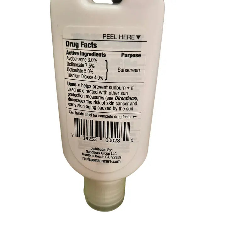 Reef Sport Suncare Sunscreen SPF 50.5 - 1.5 oz - TSA Travel Sized