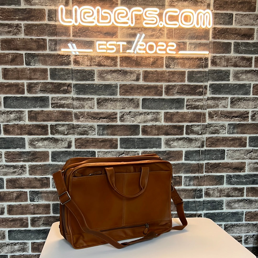 Dorado Leather Expandable Zippered briefcase