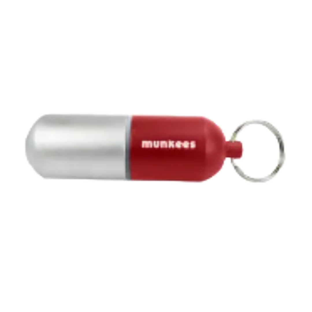 AceCamp Waterproof Capsule Keychain Red