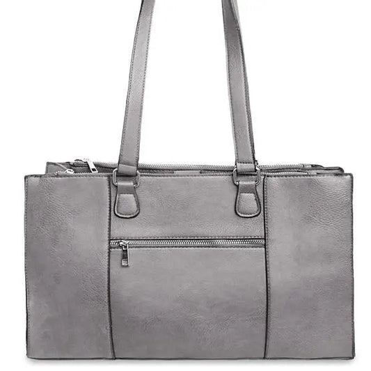 K. Carroll Vegan Leather RFID Madeline Tote Gray