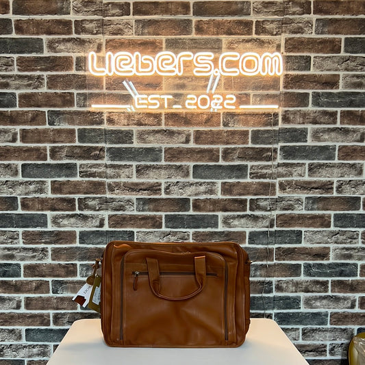 Dorado Leather Expandable Zippered briefcase